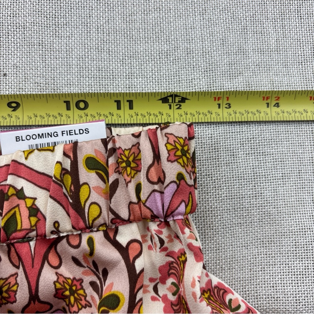 Jm Collection Petite Medallion Melody Satin Pants Size PP - Picture 6 of 11